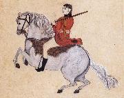 unknow artist, Colonel James Skinner on a Prancing Horse